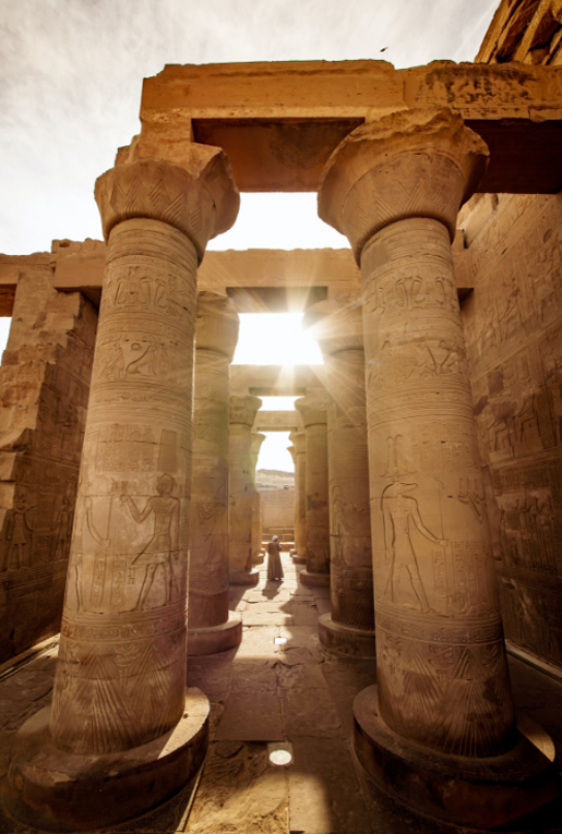 Image of pillars in ancient egypt