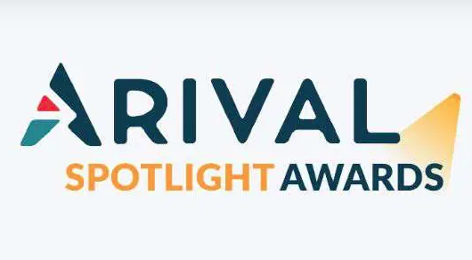 Arival Spotlight Awards logo with stylized text and a yellow spotlight effect on the word 'Awards'.